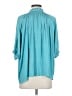 James 100% Polyester Teal 3/4 Sleeve Blouse Size S - photo 2