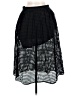 MNG Polka Dots Black Casual Skirt Size 6 - photo 2