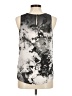 INC International Concepts 100% Polyester Silver Sleeveless Blouse Size 6 - photo 2