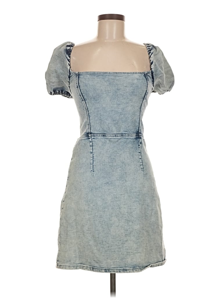 Pre-owned Bebe Casual Dress In Blue