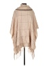 Johnston & Murphy 100% Acrylic Tan Ivory Poncho Size M - photo 1