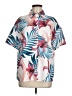 Shein Tropical Ivory Short Sleeve Blouse Size 6 - photo 1