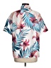 Shein Tropical Ivory Short Sleeve Blouse Size 6 - photo 2