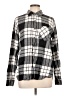 Jackson Hole 100% Cotton Plaid Gray Long Sleeve Blouse Size L - photo 1