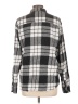 Jackson Hole 100% Cotton Plaid Gray Long Sleeve Blouse Size L - photo 2