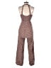 Jessica Simpson 100% Rayon Hearts Brown Jumpsuit Size XS - photo 2