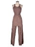 Jessica Simpson 100% Rayon Hearts Brown Jumpsuit Size XS - photo 1