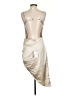 Forever 21 Ivory Gold Cocktail Dress Size S - photo 2
