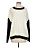 Bailey Rose 100% Acrylic Color Block Black Ivory Pullover Sweater Size S - photo 1