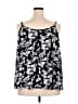 Torrid 100% Polyester Black Sleeveless Blouse Size 2X Plus (2) - photo 2