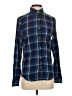 J.Crew 100% Cotton Plaid Blue Long Sleeve Button-Down Shirt Size XS - photo 1