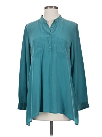Eileen Fisher Long Sleeve Silk Top (view 1)