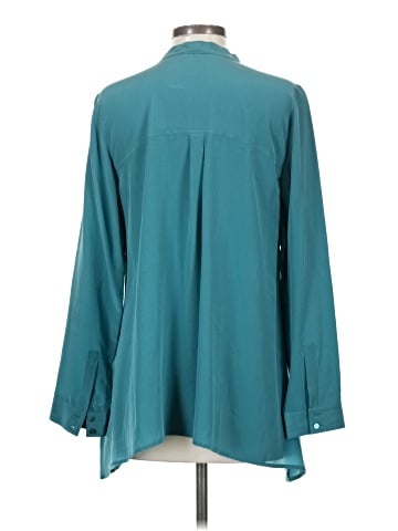Eileen Fisher Long Sleeve Silk Top (view 2)