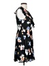 Express 100% Polyester Floral Black Casual Dress Size 2 - photo 4