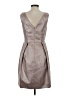 Eliza J Metallic Silver Cocktail Dress Size 4 - photo 2