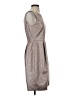Eliza J Metallic Silver Cocktail Dress Size 4 - photo 4