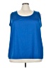 Catherines Blue Sleeveless Blouse Size 3X - photo 1