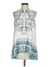 Max Edition 100% Polyester Teal Sleeveless Blouse Size S - photo 1