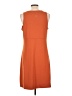 Eddie Bauer Solid Orange Casual Dress Size L - photo 2