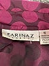 Farinaz Taghavi 100% Polyester Print Purple Long Sleeve Button-Down Shirt Size 6 - photo 7