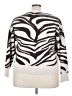 T Tahari Animal Print White Cardigan Size 3X - photo 2