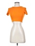 Zara Orange Short Sleeve Turtleneck Size S - photo 1