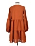 Unbranded Solid Brown Casual Dress Size S - photo 2