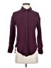Assorted Brands Houndstooth Burgundy Long Sleeve Blouse Size S - photo 1