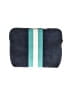 Unbranded Stripes Teal Blue Makeup Bag One size - photo 2