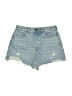Zara Blue Denim Shorts Size 6 - photo 1