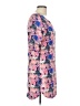 Eclair 100% Polyester Print Pink Casual Dress Size L - photo 4