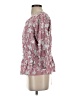 Uterque Red 3/4 Sleeve Top Size S - photo 5