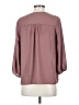 Bird 100% Polyester Burgundy 3/4 Sleeve Blouse Size XS - photo 2
