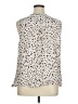 Tart 100% Rayon Animal Print Ivory Sleeveless Blouse Size 0X - photo 2