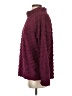 Eddie Bauer 100% Polyester Chevron-herringbone Burgundy Turtleneck Sweater Size S - photo 5