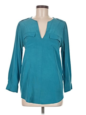Joie Long Sleeve Silk Top (view 1)