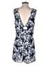 Red Saks Fifth Avenue 100% Polyester Print Blue Romper Size L - photo 2