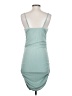 Urban Coco 100% Polyester Solid Teal Cocktail Dress Size S - photo 2