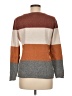 Pinque Color Block Brown Pullover Sweater Size M - photo 2
