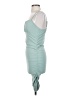 Urban Coco 100% Polyester Solid Teal Cocktail Dress Size S - photo 5