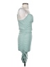 Urban Coco 100% Polyester Solid Teal Cocktail Dress Size S - photo 4