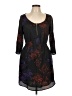 Zara 100% Polyester Print Black Casual Dress Size L - photo 1