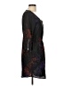Zara 100% Polyester Print Black Casual Dress Size L - photo 4