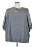 Shein Gray 3/4 Sleeve Blouse Size 4X - photo 1