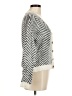 Shein Chevron-herringbone Silver Cardigan Size 6 - photo 4