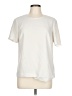 Brooks Brothers 100% Polyester Ivory Short Sleeve Top Size 10 - photo 1