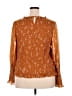 Terra & Sky 100% Polyester Orange Long Sleeve Blouse Size 2X - photo 2