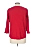 Rafaella 100% Cotton Red 3/4 Sleeve Top Size L - photo 2