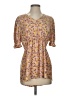 C established 1946 Yellow Pink Short Sleeve Blouse Size S - photo 1