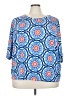 K. Jordan Blue 3/4 Sleeve Blouse Size 4X - photo 1